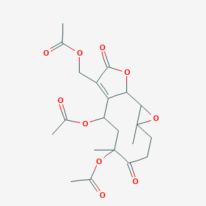 molecular formula C21H26O10 B083449 Glaucolide B CAS No. 11091-27-3