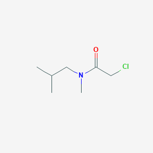 molecular formula C7H14ClNO B8345182 2-chloro-N-methyl-N-(2-methylpropyl)acetamide 