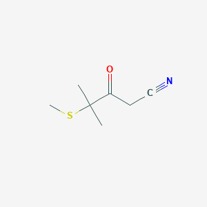 4-Methyl-4-methylsulfanyl-3-oxo-pentanenitrile