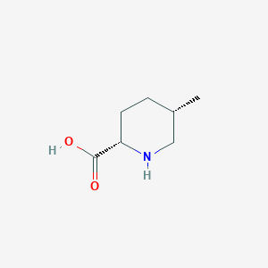 molecular formula C7H13NO2 B8345352 Rel-(2S,5S)-5-methylpiperidine-2-carboxylic acid 