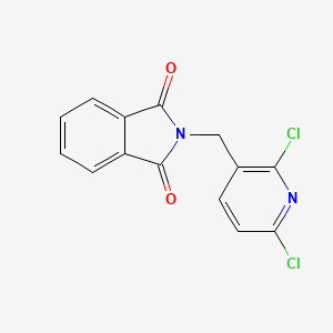 molecular formula C14H8Cl2N2O2 B8345421 N-(2,6-dichloro-3-pyridylmethyl)phthalimide CAS No. 120739-72-2