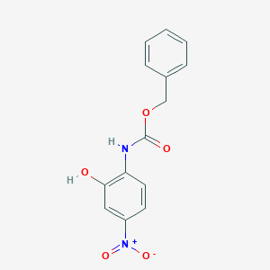 molecular formula C14H12N2O5 B8345621 2-(Benzyloxycarbonylamino)-5-nitrophenol 