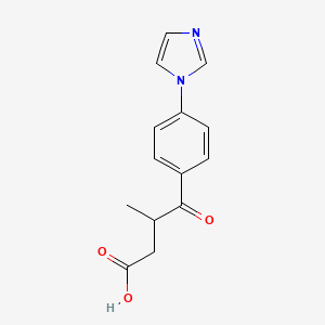 4-(4-Imidazol-1-ylphenyl)-3-methyl-4-oxobutanoic acid