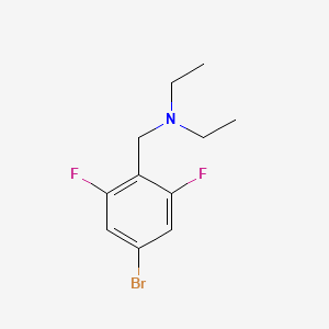 N-(4-bromo-2,6-difluorobenzyl-)N-ethylethanamine
