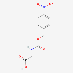 molecular formula C10H10N2O6 B8345738 N-(p-nitrobenzyloxycarbonyl)glycine CAS No. 4596-53-6