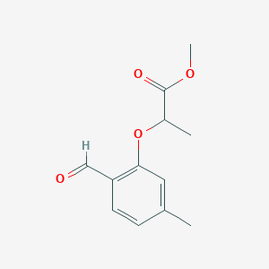 Methyl 2-(formyl-5-methylphenoxy)propionate
