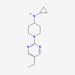 molecular formula C14H22N4 B8345774 Cyclopropyl-[1-(5-ethyl-pyrimidin-2-yl)-piperidin-4-yl]amine 