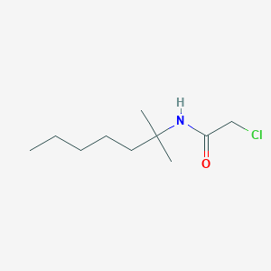 molecular formula C10H20ClNO B8345782 2-chloro-N-(1,1-dimethylhexyl)acetamide 
