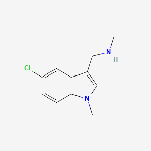 5-chloro-1-methyl-3-(methylaminomethyl)-1H-indole