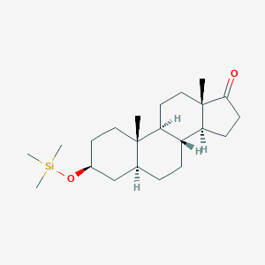 molecular formula C22H38O2Si B083459 3beta-Trimethylsilyloxy-5alpha-androstan-17-one CAS No. 10426-95-6