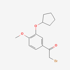 2-Bromo-1-(3-cyclopentoxy-4-methoxyphenyl)ethanone