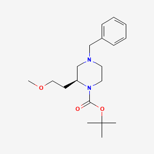 4-Benzyl-1-tert-butoxycarbonyl-2(S)-(2-methoxyethyl)piperazine