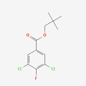 molecular formula C12H13Cl2FO2 B8346039 Neopentyl 3,5-dichloro-4-fluorobenzoate 