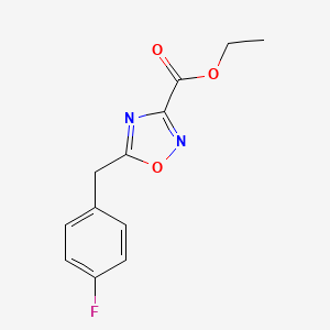 Ethyl 5-(4-fluorobenzyl)-1,2,4-oxadiazole-3-carboxylate