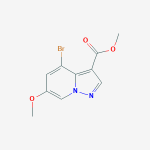 molecular formula C10H9BrN2O3 B8346164 Methyl 4-bromo-6-methoxypyrazolo[1,5-a]pyridine-3-carboxylate 