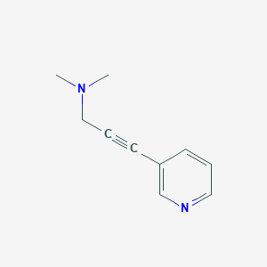 molecular formula C10H12N2 B8346181 Dimethyl[3-(pyridin-3-yl)prop-2-yn-1-yl]amine 
