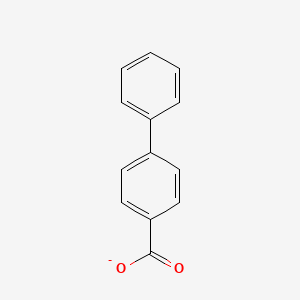 molecular formula C13H9O2- B8346201 p-Phenylbenzoate 