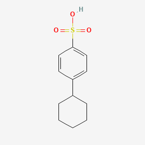 molecular formula C12H16O3S B8346225 4-Cyclohexylbenzenesulphonic acid 