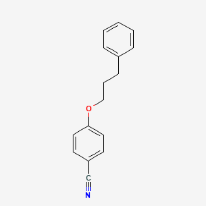molecular formula C16H15NO B8346308 4-(3-Phenylpropoxy)benzonitrile 