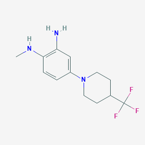 2-Methylamino-5-(4-trifluoromethyl-piperidin-1-yl)aniline