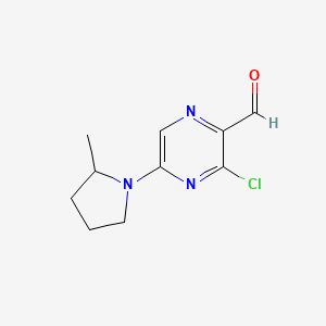 3-Chloro-5-(2-methylpyrrolidin-1-yl)pyrazine-2-carbaldehyde