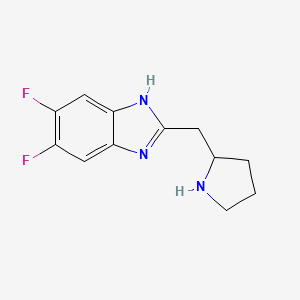 5,6-difluoro-2-(pyrrolidin-2-ylmethyl)-1H-benzimidazole