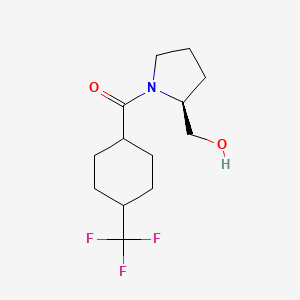 [(2S)-1-{[trans-4-(trifluoromethyl)cyclohexyl]carbonyl}pyrrolidin-2-yl]methanol
