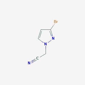 molecular formula C5H4BrN3 B8346344 2-(3-BROMO-1H-PYRAZOL-1-YL)ACETONITRILE 