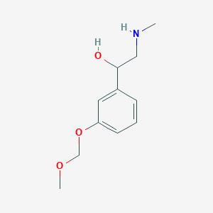 molecular formula C11H17NO3 B8346351 1-(3-Methoxymethoxy-phenyl)-2-methylamino-ethanol 