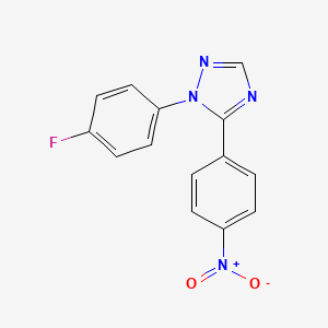 1-(p-Fluorophenyl)-5-(p-nitrophenyl)-1H-1,2,4-triazole