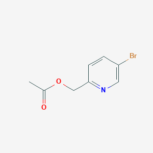 molecular formula C8H8BrNO2 B8346397 2-Acetoxymethyl-5-bromopyridine 