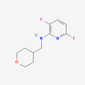 3,6-difluoro-N-((tetrahydro-2H-pyran-4-yl)methyl)pyridin-2-amine