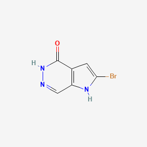 molecular formula C6H4BrN3O B8346447 2-bromo-1H-pyrrolo[2,3-d]pyridazin-4(5H)-one 