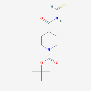 molecular formula C12H20N2O3S B8346450 Tert-butyl 4-(thioformylcarbamoyl)piperidine-1-carboxylate 
