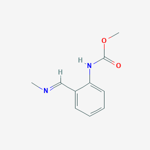 molecular formula C10H12N2O2 B8346464 Methyl 2-[(methylimino)methyl]phenylcarbamate 