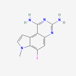 6-iodo-7-methyl-7H-pyrrolo[3,2-f]quinazoline-1,3-diamine