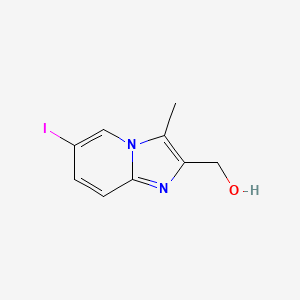 (6-Iodo-3-methylimidazo[1,2-a]pyridin-2-yl)methanol