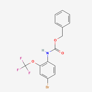 Benzyl(4-bromo-2-(trifluoromethoxy)phenyl)carbamate