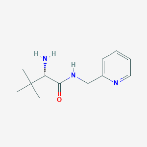 molecular formula C12H19N3O B8346512 (2S)-2-Amino-3,3-dimethylbutanoic acid 2-pyridylmethylamide 