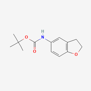 molecular formula C13H17NO3 B8346518 Tert-butyl (2,3-dihydro-1-benzofuran-5-yl)carbamate 