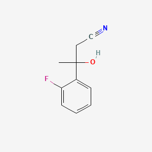 3-(2-Fluoro-phenyl)-3-hydroxy-butyronitrile