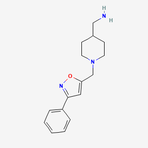 1-{1-[(3-Phenyl-5-isoxazolyl)methyl]-4-piperidinyl}methanamine