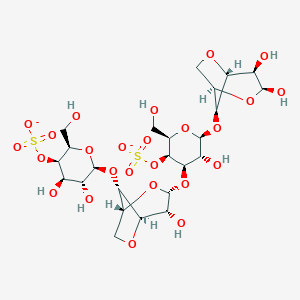 molecular formula C24H36O25S2-2 B083468 kappa-Carrageenan CAS No. 11114-20-8