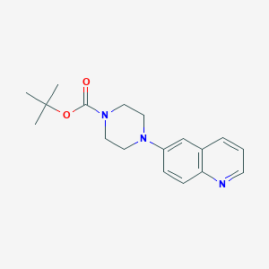 molecular formula C18H23N3O2 B8347236 Tert-butyl 4-(quinolin-6-yl)piperazine-1-carboxylate 