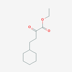 molecular formula C12H20O3 B8347251 Ethyl 4-cyclohexyl-2-oxo-butyrate 