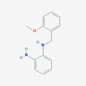 molecular formula C14H16N2O B8347262 N1-[(2-methoxyphenyl)methyl]benzene-1,2-diamine 
