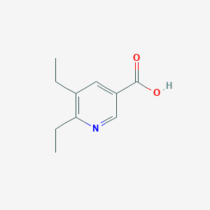molecular formula C10H13NO2 B8347388 5,6-Diethylnicotinic acid 