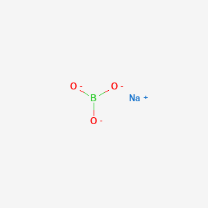 molecular formula BNaO3-2 B083475 Boric acid (H3BO3), sodium salt CAS No. 13840-56-7