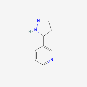molecular formula C8H9N3 B8348110 5-(3-Pyridyl)-2-pyrazoline 