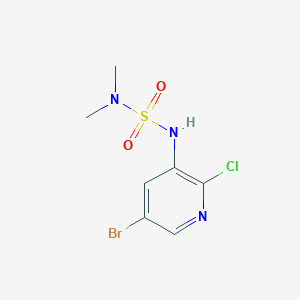 molecular formula C7H9BrClN3O2S B8348113 N-(5-bromo-2-chloropyridin-3-yl)dimethylaminosulfonamide 